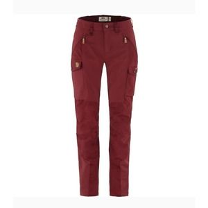 Fjall Raven Women's Maroon Abisko Trekking Trousers Wide Leg Sz EU 40 / US 30-31